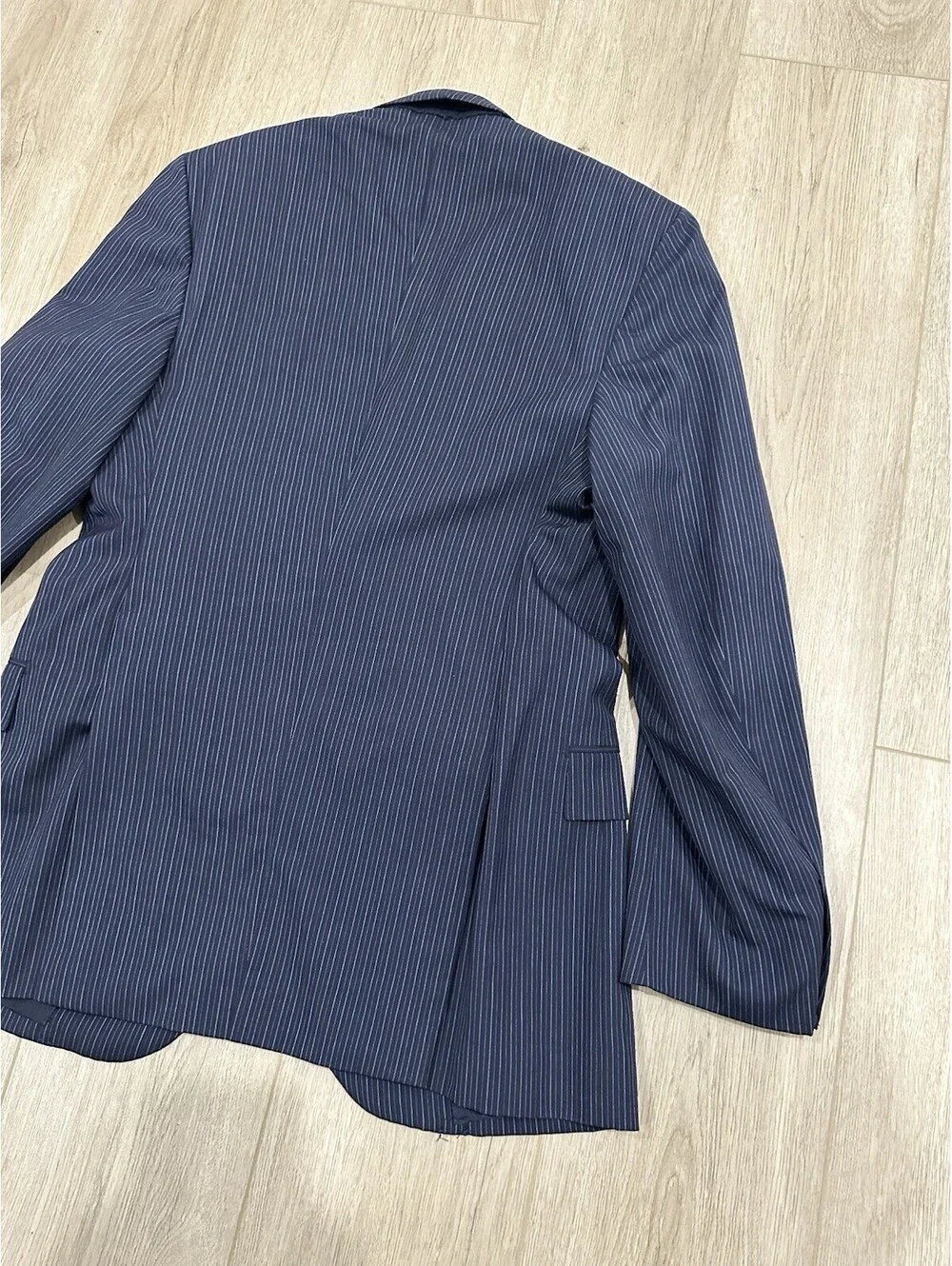 Brioni Striped Navy Blue Nomentano Pure Wool Men’s Sportcoat Size 38